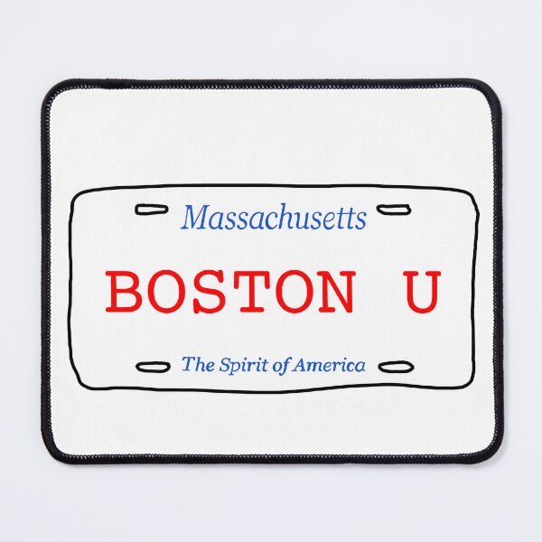 Item preview, Boston U License Plate designed and sold by kurtzapno.