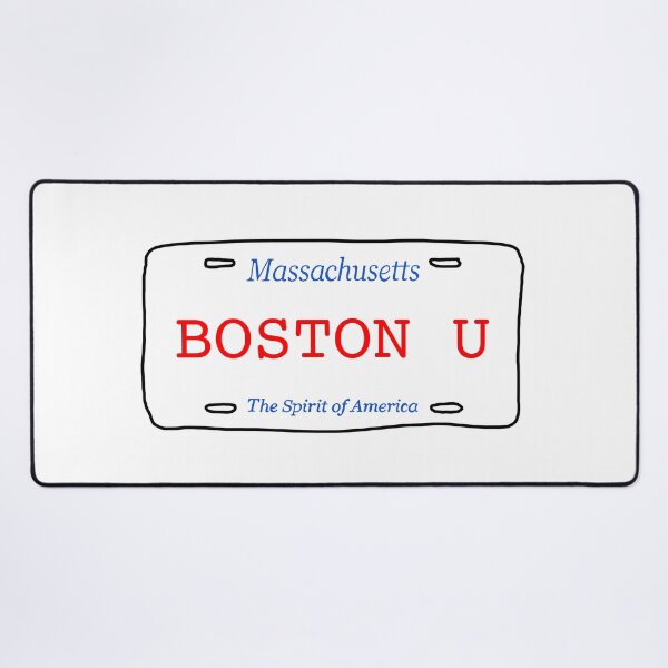 Item preview, Boston U License Plate designed and sold by kurtzapno.