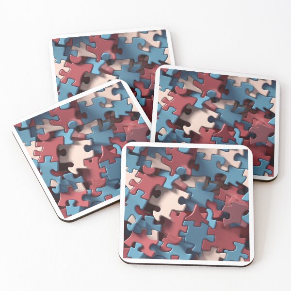 Item preview, colorful jigsaw puzzle pieces - Different pattern size? Email me -  designed and sold by Picture-Art.