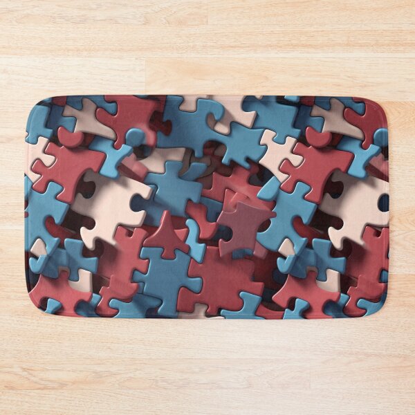 Item preview, colorful jigsaw puzzle pieces - Different pattern size? Email me -  designed and sold by Picture-Art.