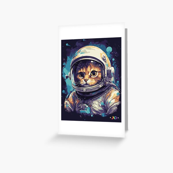 Cosmic Whiskers Greeting Card