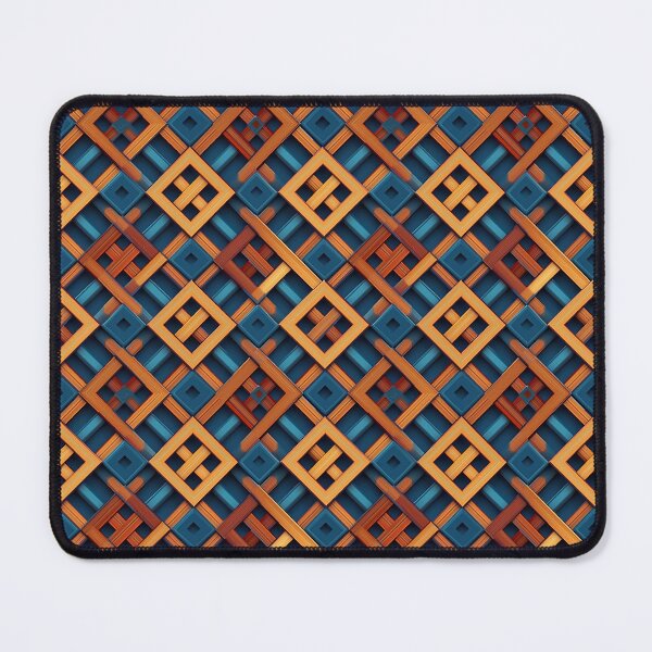 Item preview, colorful abstract wooden elements pattern designed and sold by Picture-Art.