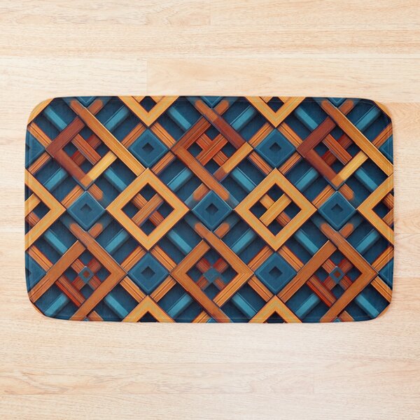 Item preview, colorful abstract wooden elements pattern designed and sold by Picture-Art.