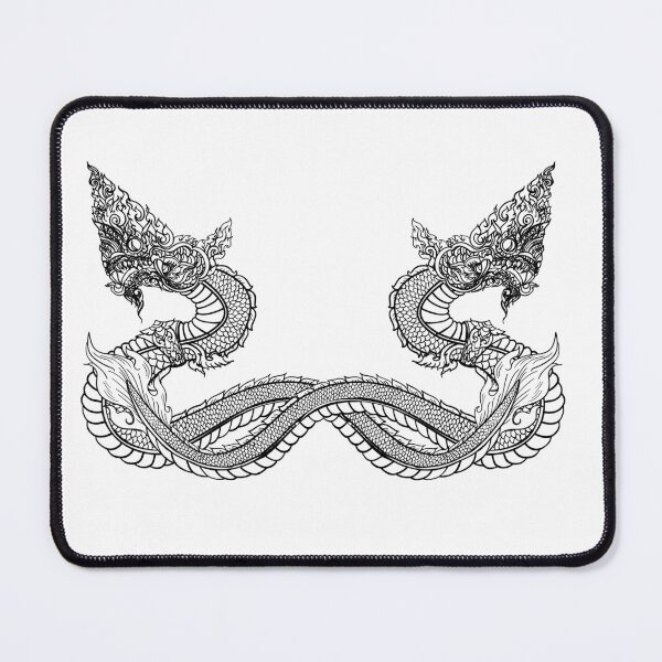 Item preview, line art Naga king snake and tattoo designed and sold by NB-Artist.
