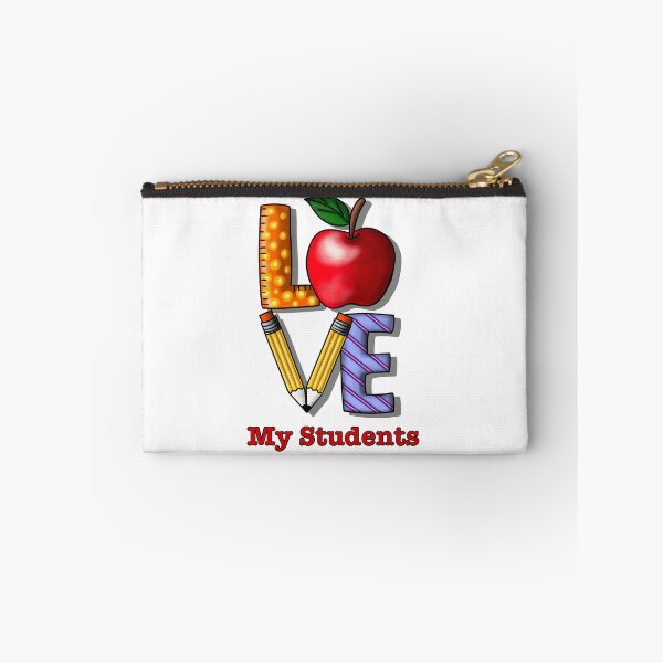 Artikelvorschau, Ich liebe meine Schüler, lustiges, süßes Geschenkdesign entworfen und verkauft von SHSDesigns.