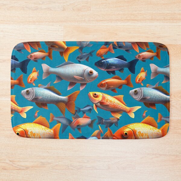 Item preview, colorful swimming koi fishes - Different pattern size? Email me -  designed and sold by Picture-Art.