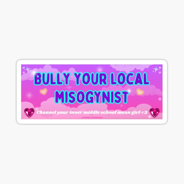 Miso the miserable misogynist, drowning in his tears - Misogyny - Sticker