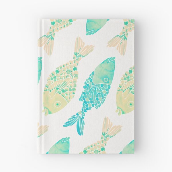 Item preview, Indonesian Fish Duo – Turquoise & Cream Palette designed and sold by Cat Coquillette.