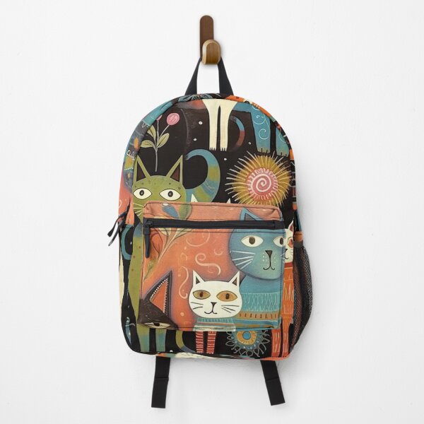 Item preview, Folk Art Cats designed and sold by cooeeman.