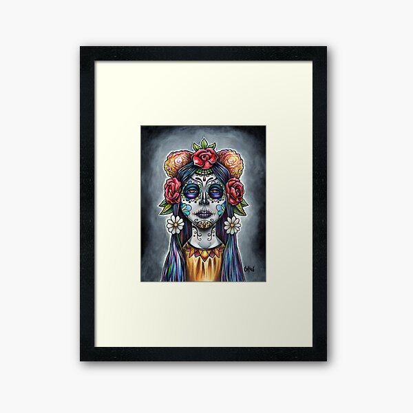 Dia de los Muertos Framed Art Print