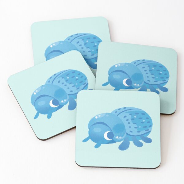 Item preview, blue death feigning beetle designed and sold by otterguppy.