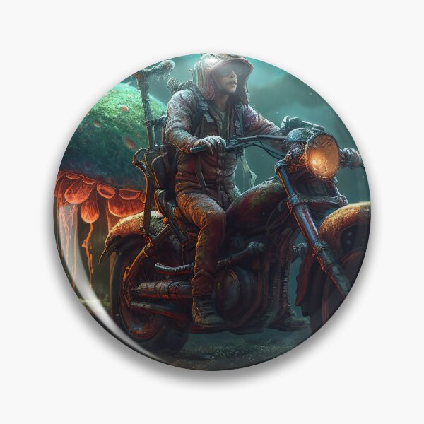 Item preview, Mushroom Man Biker Leaving His Home designed and sold by Diego Re.