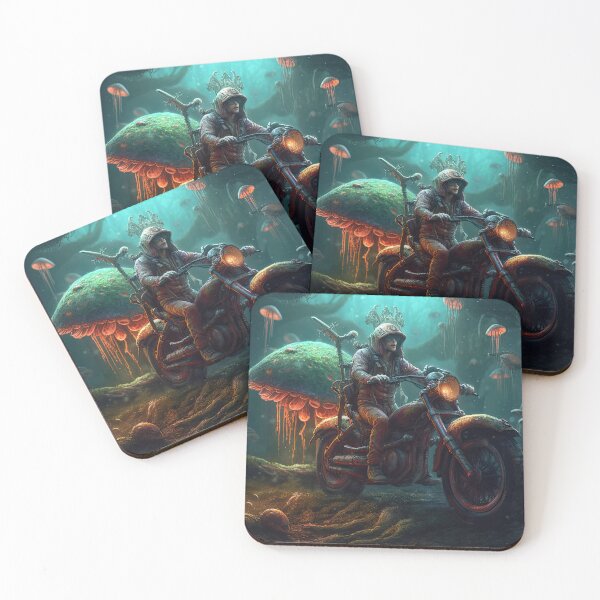 Item preview, Mushroom Man Biker Leaving His Home designed and sold by Diego Re.