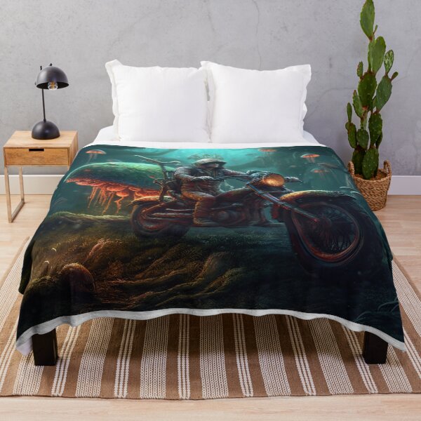 Item preview, Mushroom Man Biker Leaving His Home designed and sold by Diego Re.