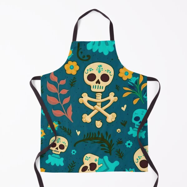 Item preview, Blue Mystic: A Mysterious Pattern of Skulls, Flowers, and Leaves designed and sold by GraphicTeesCo-.