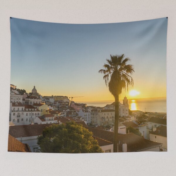Item preview, The Sunny Soul of Lisbon - Miradouro das Portas do Sol Sunrise  designed and sold by Georgia Mizuleva.
