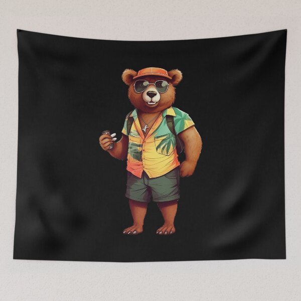 Item preview, Bear in summer outfit designed and sold by hamishby.