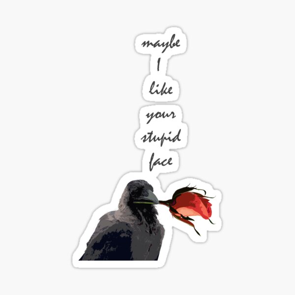 Maybe I Like Your Stupid Face Sticker