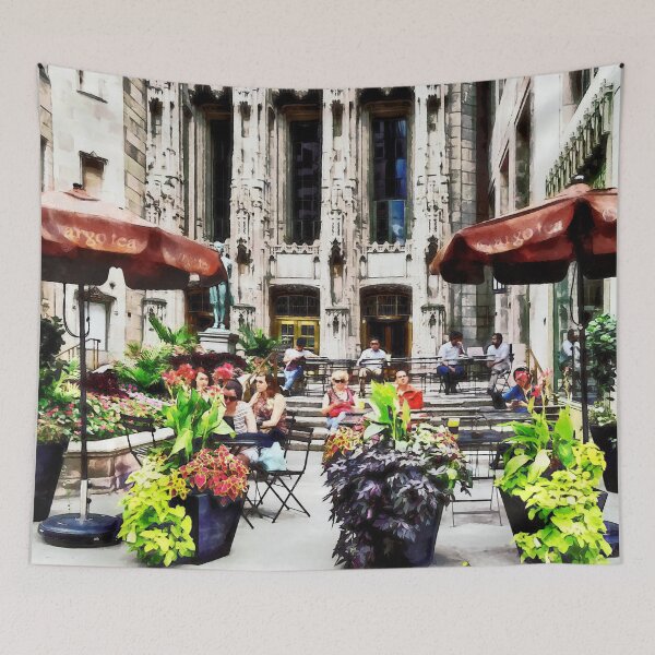 Item preview, Chicago - Enjoying Lunch on the Magnificent Mile designed and sold by Susan Savad.