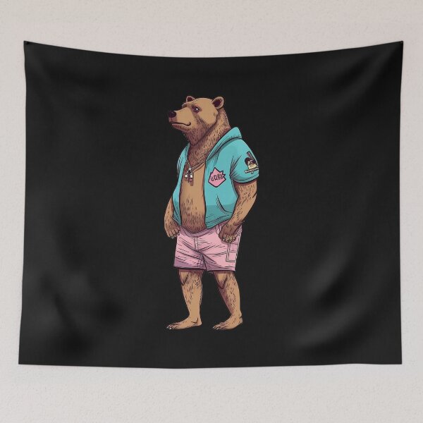 Item preview, Bear in summer outfit designed and sold by hamishby.