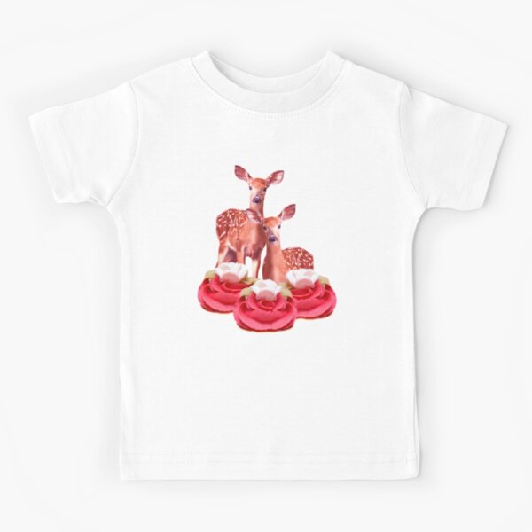Pink Sugar Bambi by Alice Monber Kids T-Shirt