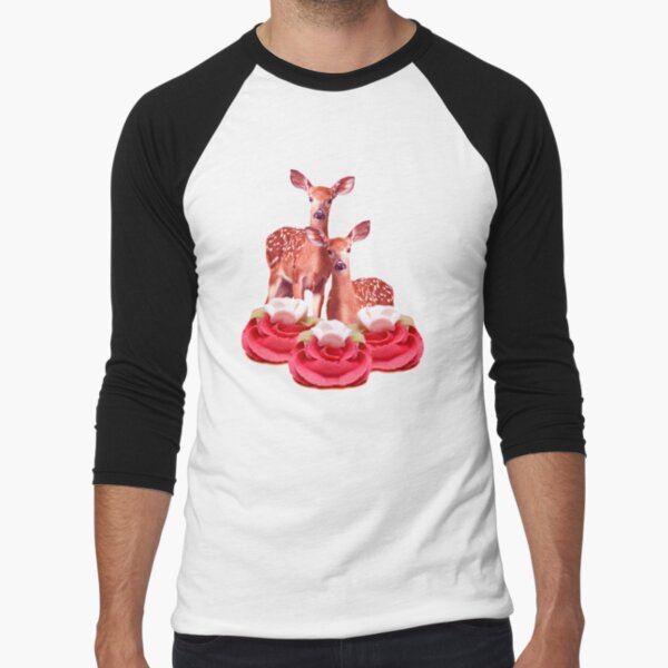 Pink Sugar Bambi by Alice Monber Baseball ¾ Sleeve T-Shirt