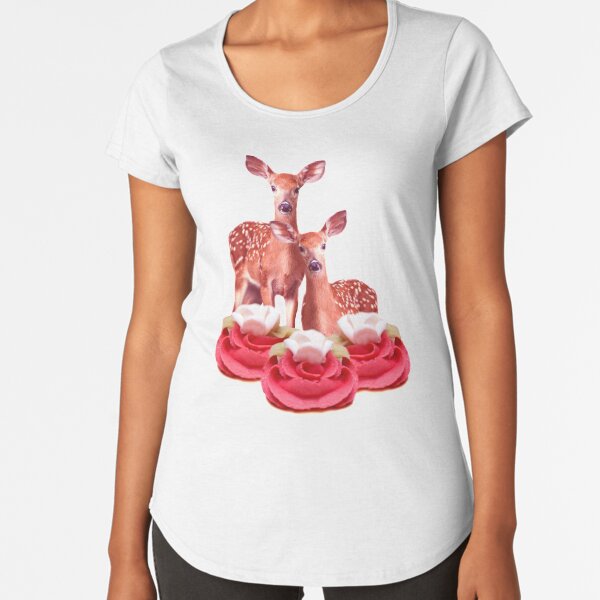 Pink Sugar Bambi by Alice Monber Premium Scoop T-Shirt