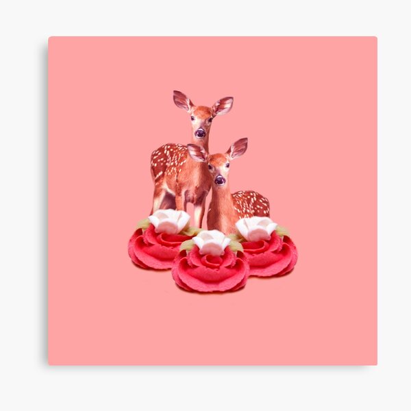 Pink Sugar Bambi by Alice Monber Canvas Print