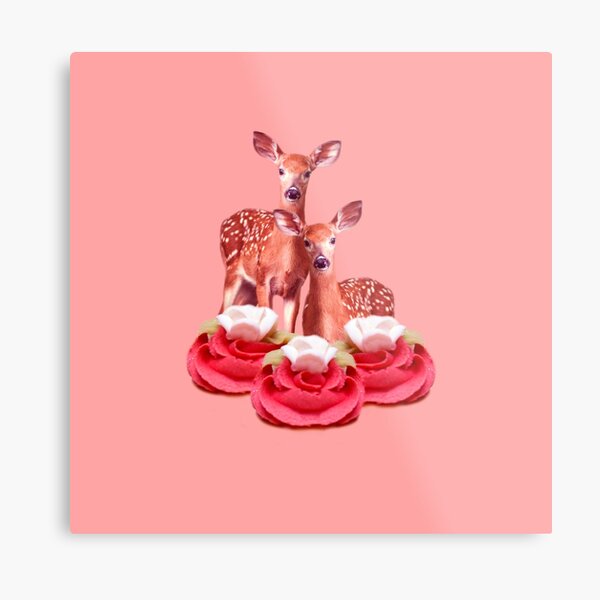 Pink Sugar Bambi by Alice Monber Metal Print