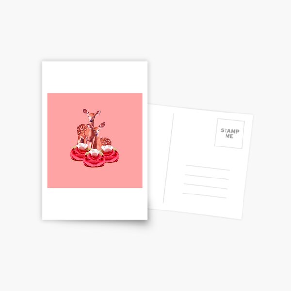 Pink Sugar Bambi by Alice Monber Postcard