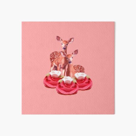 Pink Sugar Bambi by Alice Monber Art Board Print