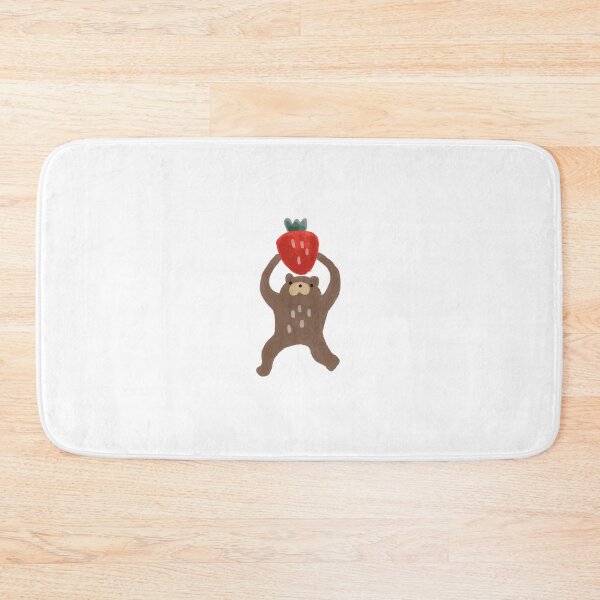 Item preview, Bear holding strawberry designed and sold by apple peel.