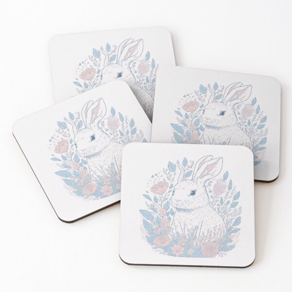 Item preview, White Bunny Cute and Gentle designed and sold by pigipeach.