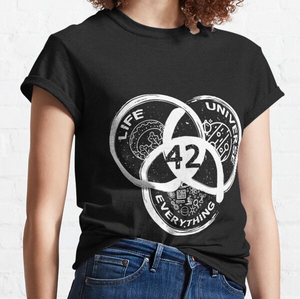 the answer to life the universe and everything 42 Gift T-Shirt Black Medium