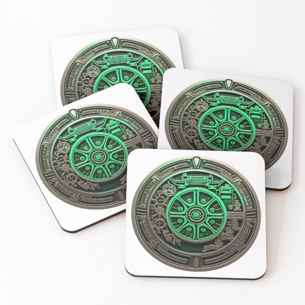 Item preview, Cyber Coin Green Glow designed and sold by MotoringZen.