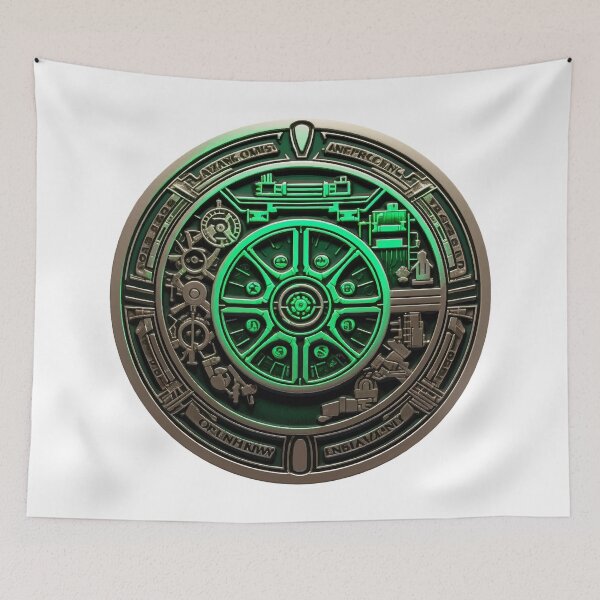 Item preview, Cyber Coin Green Glow designed and sold by MotoringZen.