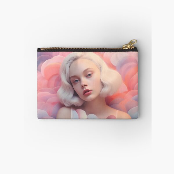 Item preview, Image of a girl posing on a pink background designed and sold by HaberkaDesign.