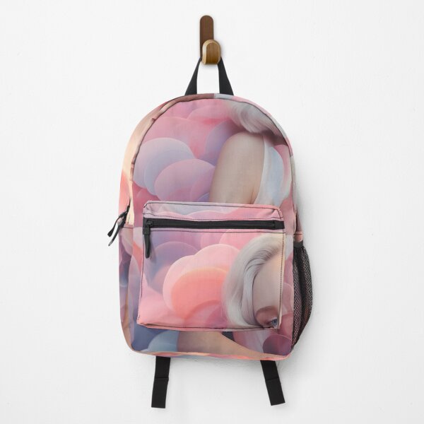 Item preview, Image of a girl posing on a pink background designed and sold by HaberkaDesign.