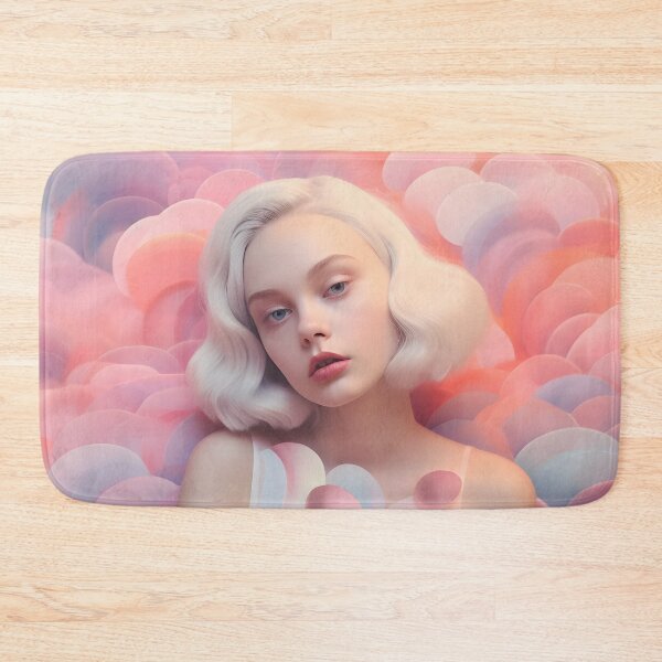 Item preview, Image of a girl posing on a pink background designed and sold by HaberkaDesign.