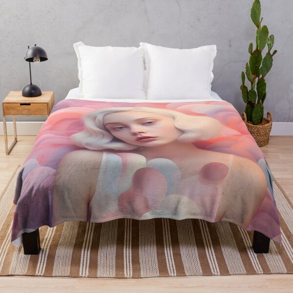 Item preview, Image of a girl posing on a pink background designed and sold by HaberkaDesign.