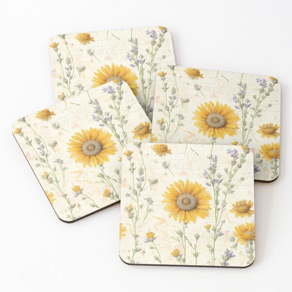 Item preview, lavander, calendula, chamomile flowers pattern designed and sold by basitcv.