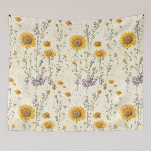 Item preview, lavander, calendula, chamomile flowers pattern designed and sold by basitcv.