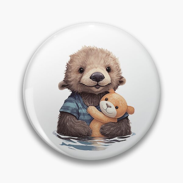 Item preview, Baby otter with teddy designed and sold by teotomic.