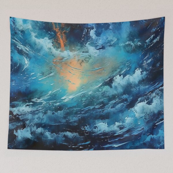 Item preview, Azure Cloud Golden Rapture designed and sold by Paintings By Simon .