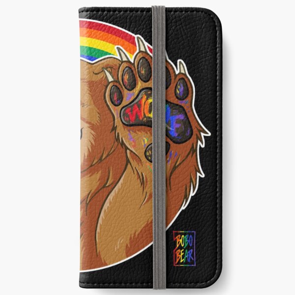 BOBO LIKES TO WOOF - GAY PRIDE iPhone Wallet