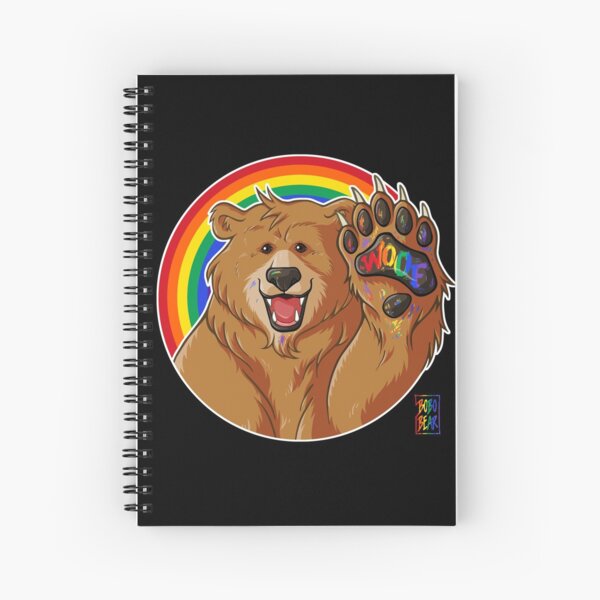 BOBO LIKES TO WOOF - GAY PRIDE Spiral Notebook