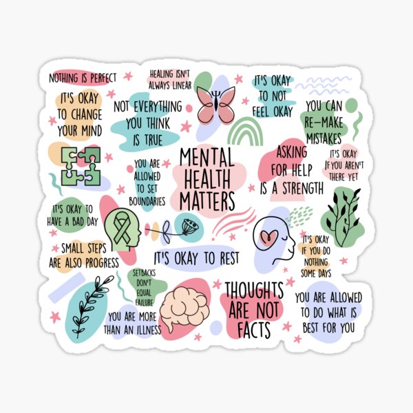 Item preview, Mental Health Matters designed and sold by FreelingDH.
