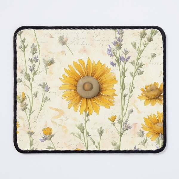 Item preview, lavander, calendula, chamomile flowers pattern designed and sold by basitcv.