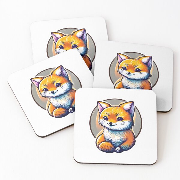 Item preview, Cute Fox Sitting Down designed and sold by SunobStickers.
