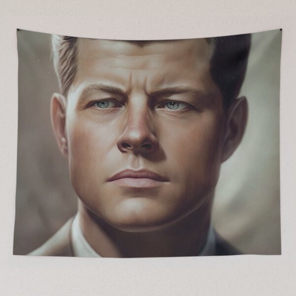 Item preview, John F Kennedy President Portrait designed and sold by unrealartwork.